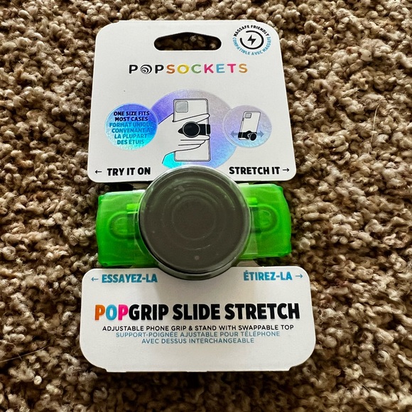 PopSocket Slide Stretch in Neon Green - Picture 1 of 2